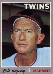 1970 Topps Baseball Cards      426     Bill Rigney MG